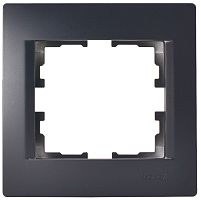 Рамка горизонтальная Lezard Karina 1-м. черный бархат картинка